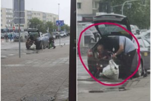 Išvydus, ką vairuotojas traukia iš bagažinės, net sustingo: juk tai ne šiukšlė