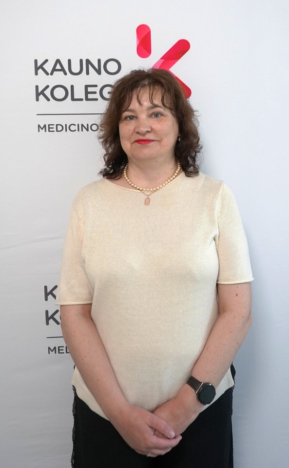 Kauno kolegijos Medicinos fakulteto Slaugos katedros vedėja Marija Žeruolienė.<br>Kauno kolegijos nuotr.