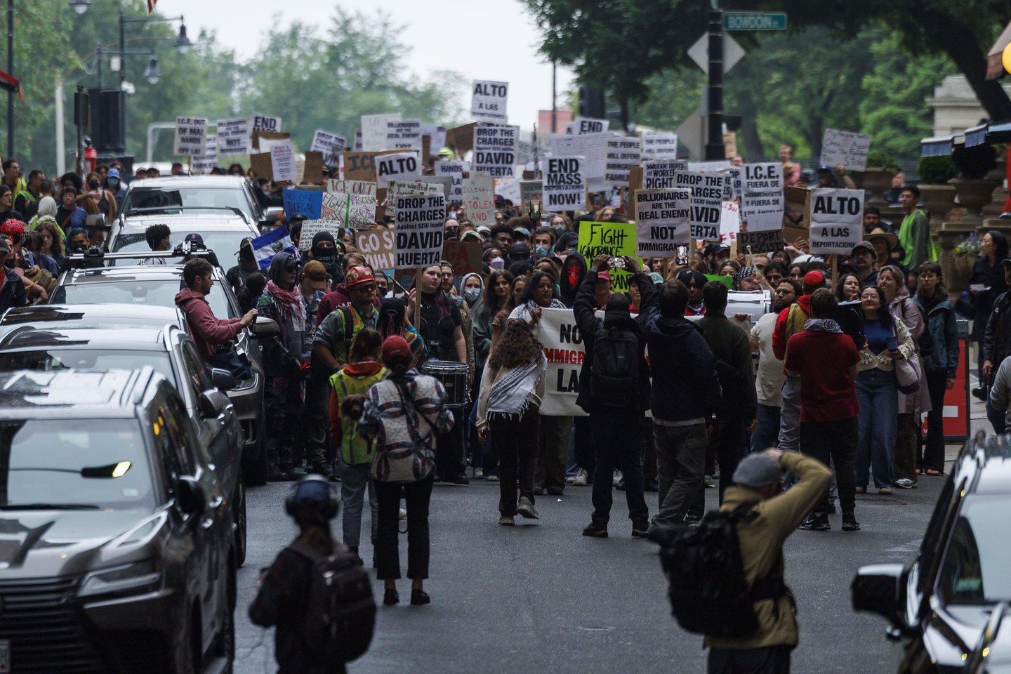 Protestai Los Andžele.<br>EPA-ELTA nuotr.