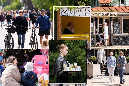 Palanga prieš Jonines – sausakimša: J. Basanavičiaus gatvėje minios žmonių ir P. Gražulio Birutė