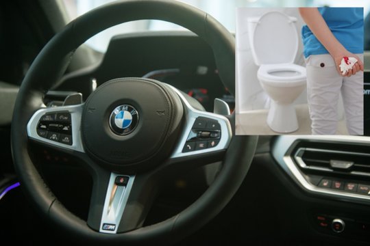 Pradedančiojo BMW vairuotojo skubėjimas į tualetą baigėsi protokolu: teko susimokėti baudą
