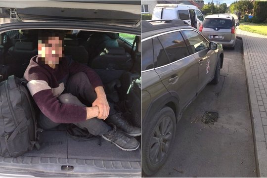 Į Latviją įsibrovusių penkių afganistaniečių kelionė nutrūko Lazdijuose