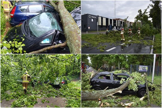 Košmaras Lenkijoje: audra šlavė viską, kas pasitaikė kelyje, gelbėtojus kvietė tūkstančiai, du žmonės sužeisti