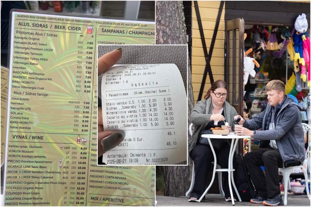 Gėrimai Palangoje jau tampa prabangos preke: už alų teks pakloti beveik 10 eurų