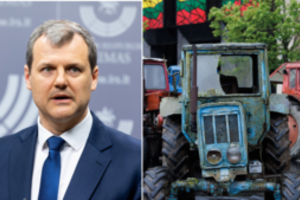G. Paluckas sureagavo į antrą kartą surengtą ūkininkų protestą: toną švelnina
