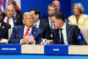NATO vadovas M. Rutte gina meilikavimą D. Trumpui