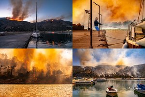 Turistų pamėgtoje saloje – siaubingi miškų gaisrai: evakuojami gyventojai