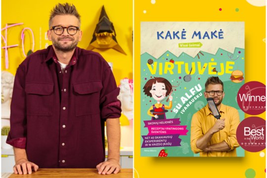 A. Ivanauskas triumfavo pasaulinėje scenoje su kulinarine Kakės Makės knyga