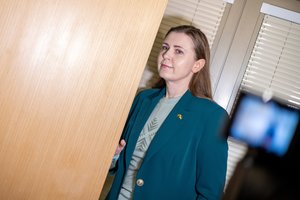 Apie E. Paulavičiaus spaudimą prabilusi D. Šakalienė nuo žurnalistų klausimų pabėgo