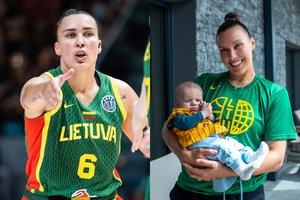 Žūtbūtinių rungtynių pergalę K. Nacickaitė tikisi padovanoti savo mažyliui: tai mūsų talismanas