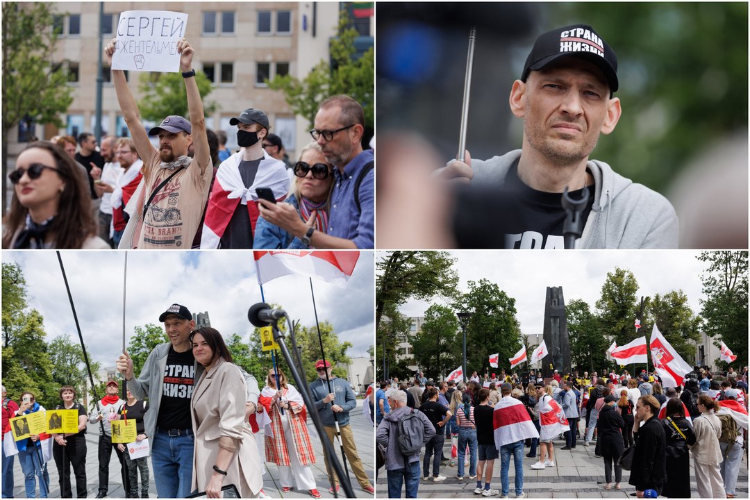 Solidarumo mitingas V.Kudirkos aikštėje.<br>V.Skaraičio nuotr.
