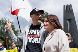 Padėkos JAV ir Trumpui, ryžtas nuversti režimą: sostinėje – baltarusių mitingas