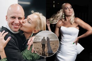 Tai pagaliau įvyko: pajūryje susituokė Indrė Stonkuvienė ir Vidas Bareikis