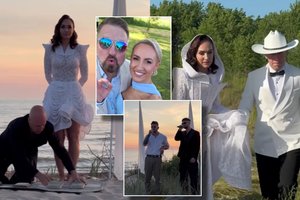 Paviešintos Indrės ir Vido Bareikių vestuvių akimirkos: meilę liudijo garsiausios šalies žvaigždės