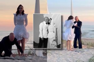 Nustebins ir visko mačiusius: Indrės ir Vido Bareikių vestuvėse vietoje šokio laukė staigmena