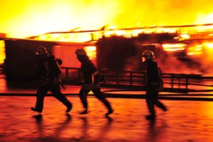 Širvintų rajone sudegė buvę kultūros namai – įtartas padegimas