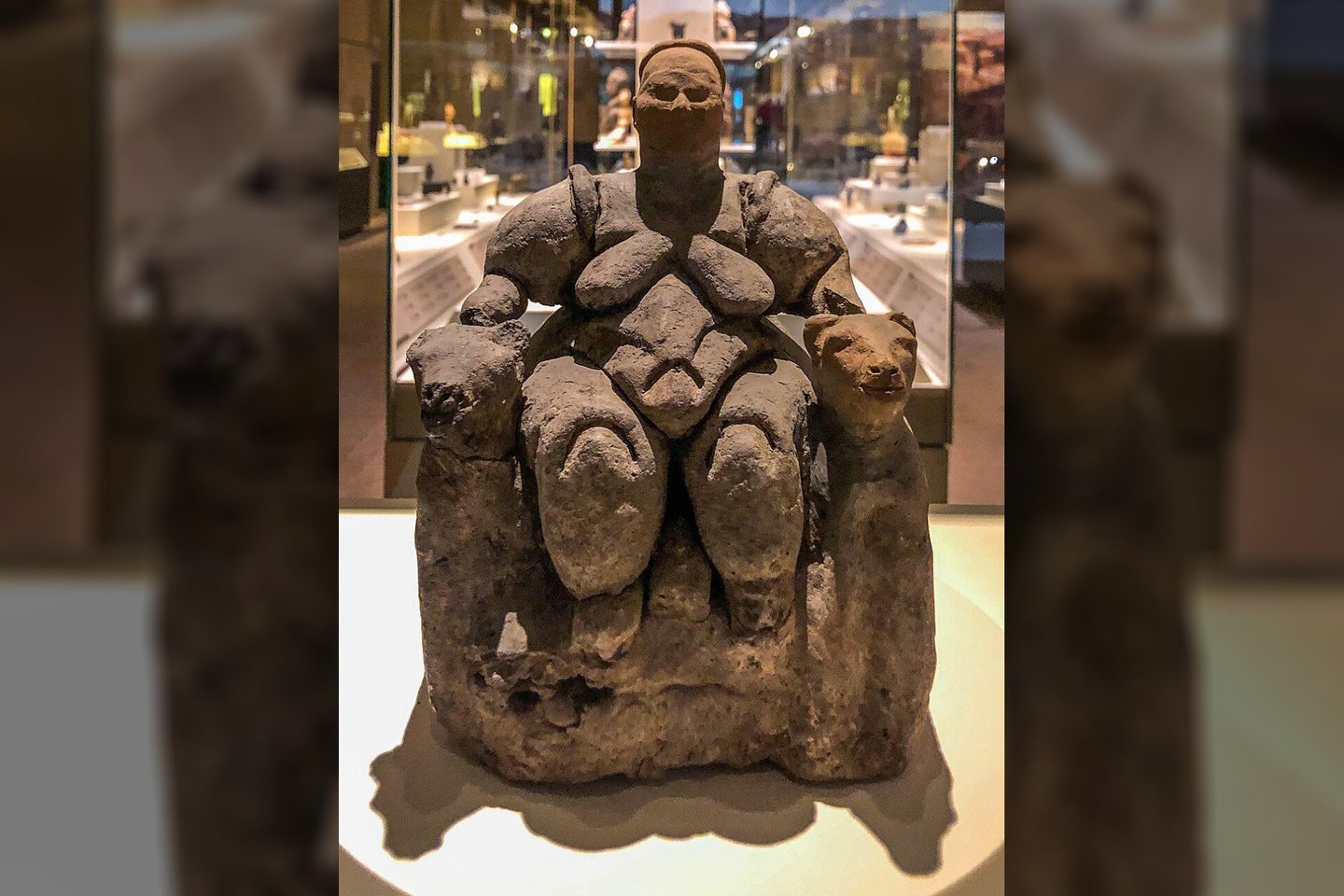 Çatalhöyüko venera (veidas – rekonstrukcinė improvizacija).<br> Wikimedia commons