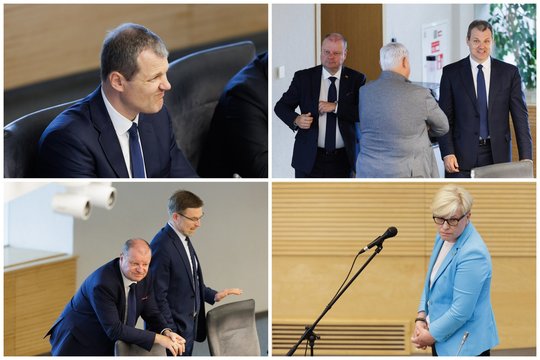 Karščiausias taškas Lietuvoje? Kadruose – į Seimą pasiaiškinti atvykęs G. Paluckas