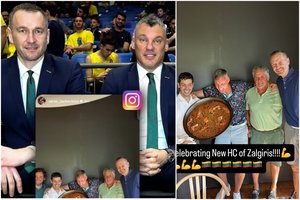 Šaras savo stiliumi atsisveikino su „Žalgirį“ treniruoti išvykstančiu T. Masiuliu