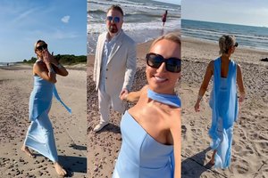 Bareikių vestuvėse dėmesį kaustė Katažinos Zvonkuvienės įvaizdis: pakerėjo tūkstančius