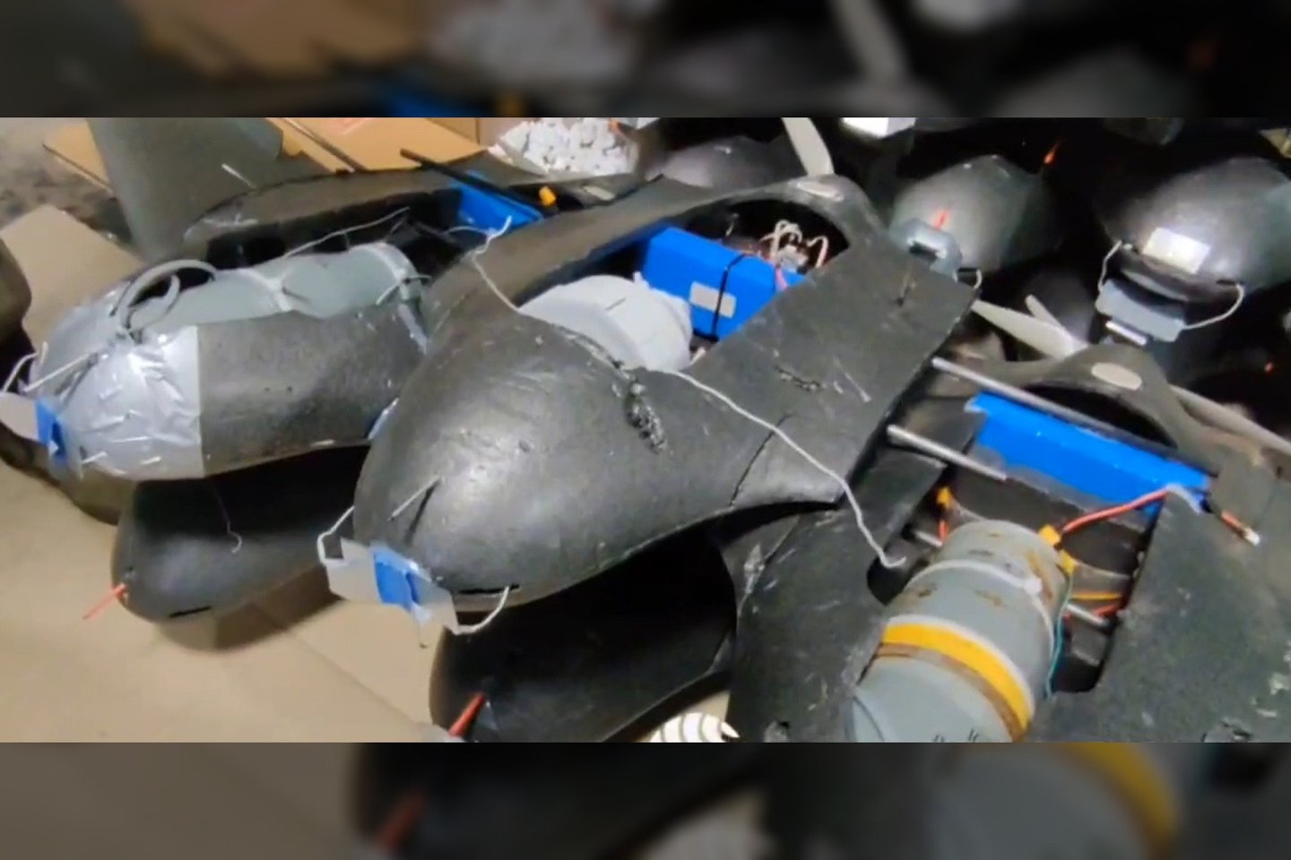 Išardytas dronas „Černika-2“.<br>Atvirųjų šaltinių nuotr.