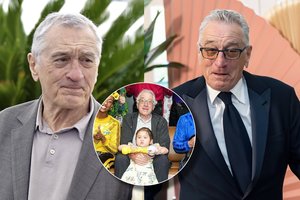 81-erių Robertas De Niro pasirodė su retai matoma dvimete dukra