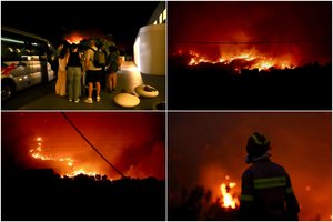 Turistų mylimoje Kretoje – tikras pragaras: siautėja nevaldomas gaisras, evakuojami viešbučiai ir kaimai