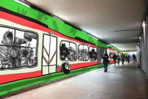 Vilniaus patiltėse darbuojasi dailininkai: kūriniai kviečia tausoti aplinką