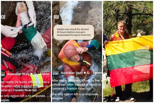 Australai atskleidė šokiruojančias lietuvio keliautojo gelbėjimo detales: po vandeniu teko amputuoti įstrigusią koją