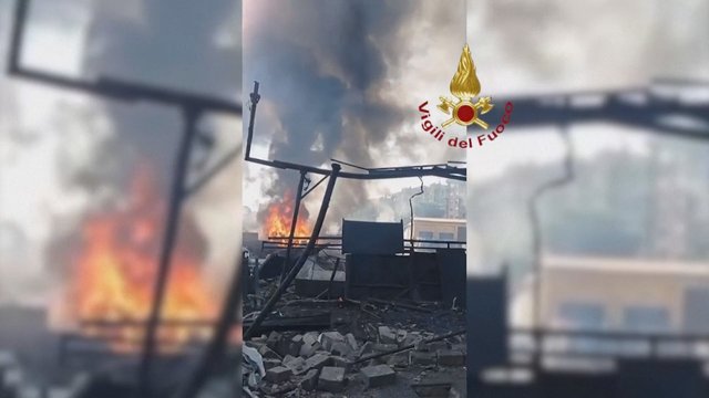 Romą supurtė galingas trenksmas: parodė, kas liko iš susprogusios degalinės