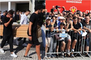 Sąmyšis po futbolininko D. Jota laidotuvių – į kapines teko kviesti policiją