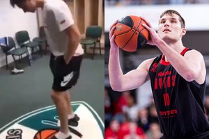 Į Kauną išvyksiantis Ą. Tubelis praeityje valėsi šlepetes į „Žalgirio“ logotipą – teko atsiprašyti