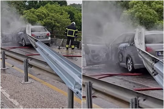 Paaiškėjo rezonansinės avarijos Raseinių r. detalės: į tilto atitvarus įsirėžusį ir suliepsnojusį „Toyota“ vairavo policininkas