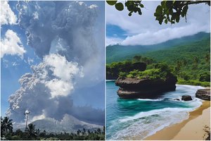 Vėl atšaukta dešimtys skrydžių į turistų itin pamiltą salą: į dangų pakilo 18 km pelenų stulpas