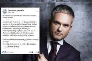 Apie apkalbas prabilęs Edvardas Žičkus: „Tarsi grindys slystų iš po kojų“