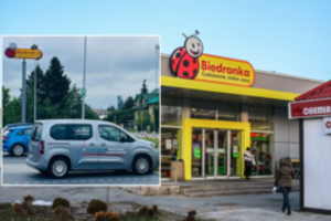 JUDU automobilį užfiksavo „Biedronka“ stovėjimo aikštelėje Lenkijoje: jie ten „zuikius“ gaudo?