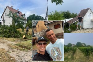 Su broliu Vengrijoje viešėjusį K. Murauską užklupo galinga audra: parodė padarinius