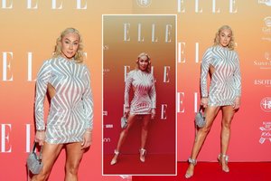 Itin trumpa R. Vilkienės suknelė renginyje kaustė žvilgsnius: apnuogino raumeningas kojas