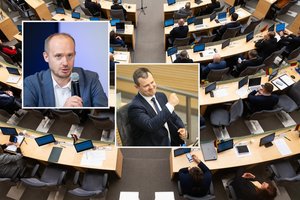 Dėl koalicijos su „Nemuno aušra“ LSDP durimis trenkęs L. Gudžinskas sureagavo į partiją lydinčius skandalus