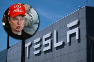 „Tesla“ akcijos smunka: investuotojai susirūpino nauja Elono Musko politine partija