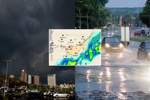 Įspėja – Lietuvą pasieks pietinis ciklonas, kai kur pils kaip iš kibiro