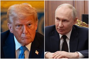 „Subombarduosiu Maskvą“: D. Trumpas tikino grasinęs V. Putinui dėl invazijos į Ukrainą