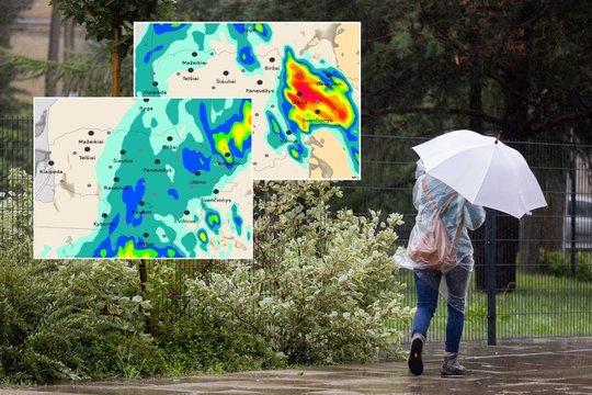 Ciklonui apgaubus Lietuvą – nemaloni sinoptiko žinia: kur lyja smarkiausiai ir ko laukti toliau