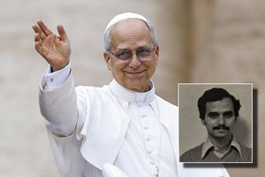 Plinta popiežiaus Leono XIV jaunystės nuotrauka: internautai eina iš proto