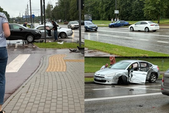 Lietaus merkiamame Kaune – dvi didelės avarijos