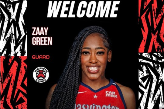 „Kibirikšties“ sudėtį papildė universali gynėja Z. Green