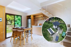 Neįtikėtinoje vietoje išdygo vos 45 kv. m namelis: nepatikėsite, kam jis skirtas