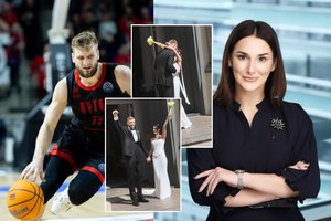 Susituokė Vilniaus „Ryto“ krepšininkas M. Paliukėnas: amžiną meilę prisiekė advokatei B. Kašėtaitei