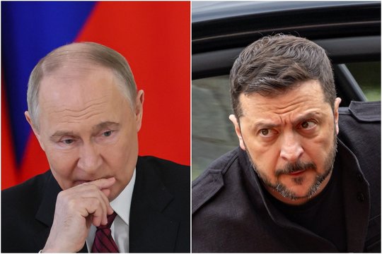 V. Zelenskis pasiuntė žinutę dėl prezidento posto: „Aš nesu V. Putinas“
