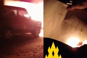 Mariupolyje – sėkminga Ukrainos partizanų ataka: susprogdino R. Kadyrovo grupuotės automobilį